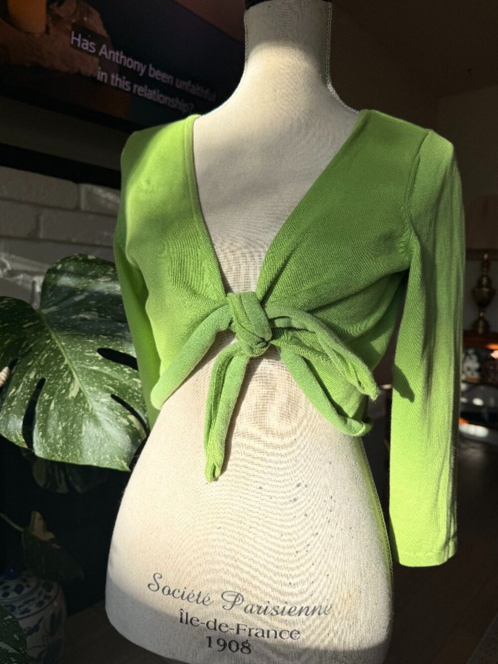 Vintage Liz Claiborne Tie Front Top Y2K Indie Sleaze